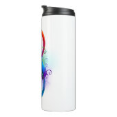 Infineensymbool met regenboogvanger thermosbeker (Geroteerd rechts)