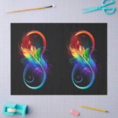 Infineensymbool met regenboogvanger tissuepapier (Craft)