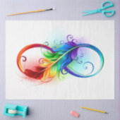 Infineensymbool met regenboogvanger tissuepapier (Craft)