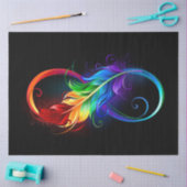 Infineensymbool met regenboogvanger tissuepapier (Craft)