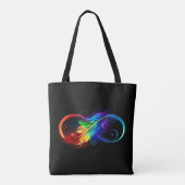 Infineensymbool met regenboogvanger tote bag (Achterkant)