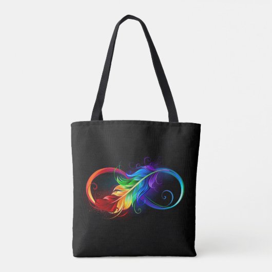 Infineensymbool met regenboogvanger tote bag (Achterkant)