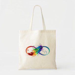 Infineensymbool met regenboogvanger tote bag