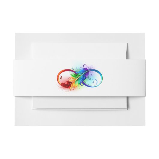 Infineensymbool met regenboogvanger uitnodigingen wikkel (Voorkant Voorbeeld)