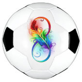 Infineensymbool met regenboogvanger voetbal (Gedraaid)