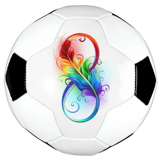 Infineensymbool met regenboogvanger voetbal (Gedraaid)