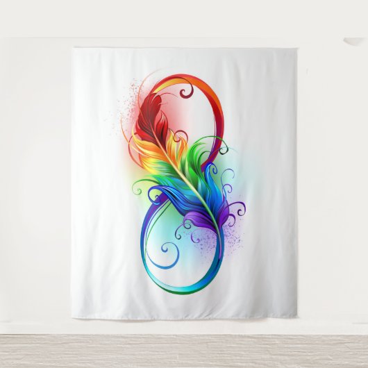 Infineensymbool met regenboogvanger wandkleed (Voorkant)