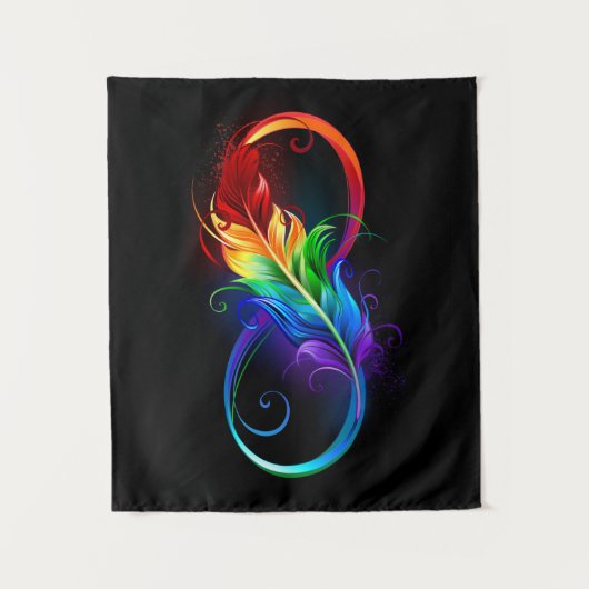 Infineensymbool met regenboogvanger wandkleed (Voorkant)