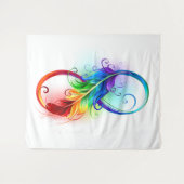 Infineensymbool met regenboogvanger wandkleed (Voorkant (horizontaal))