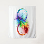 Infineensymbool met regenboogvanger wandkleed (Voorkant)