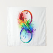 Infineensymbool met regenboogvanger wandkleed (Voorkant (horizontaal))