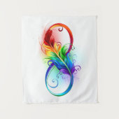 Infineensymbool met regenboogvanger wandkleed (Voorkant)