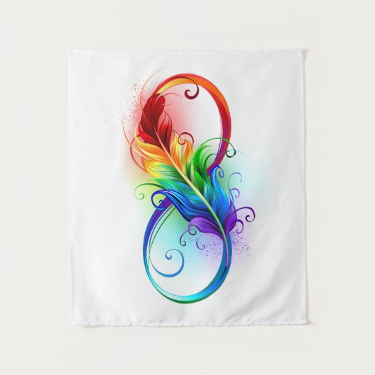 Infineensymbool met regenboogvanger wandkleed (Voorkant)