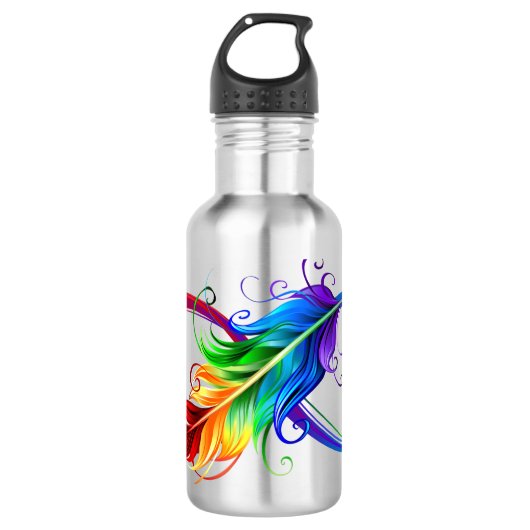 Infineensymbool met regenboogvanger waterfles (Voorkant)