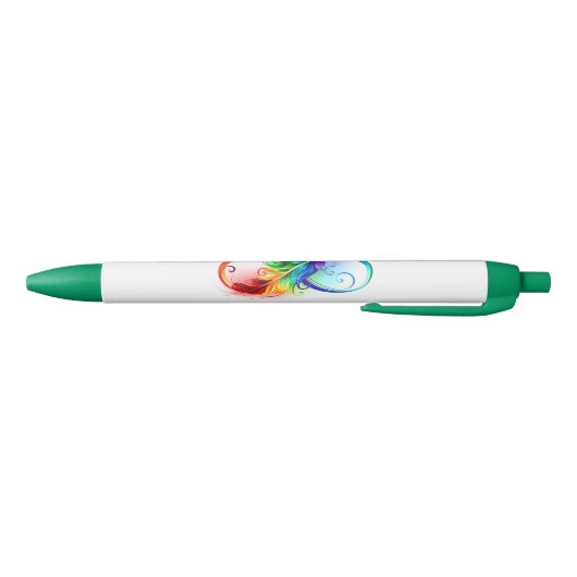 Infineensymbool met regenboogvanger zwarte inkt pen (Bodem)