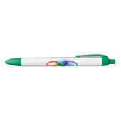Infineensymbool met regenboogvanger zwarte inkt pen (Bovenkant)