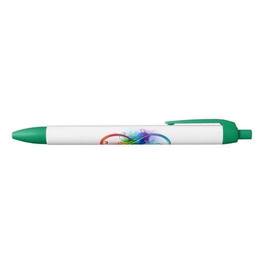 Infineensymbool met regenboogvanger zwarte inkt pen (Bovenkant)