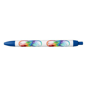 Infineensymbool met regenboogvanger zwarte inkt pen