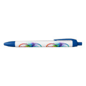 Infineensymbool met regenboogvanger zwarte inkt pen (Bovenkant)