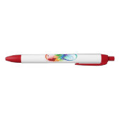 Infineensymbool met regenboogvanger zwarte inkt pen (Bodem)
