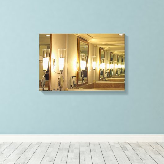 Infineespiraal Canvas Afdruk (Insitu (Houten vloer))