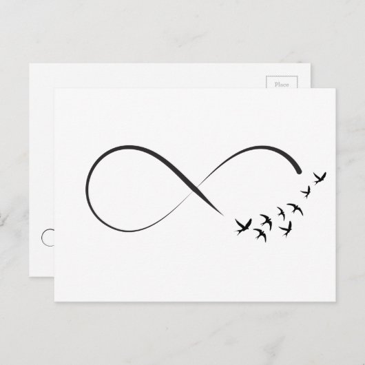 Infineste sliksymbool briefkaart (Voorkant / Achterkant)