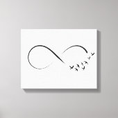 Infineste sliksymbool canvas afdruk (Voorkant)