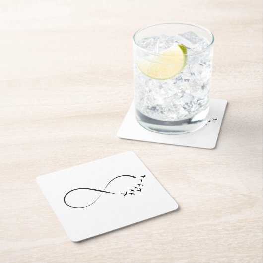 Infineste sliksymbool kartonnen onderzetters (Insitu)