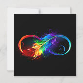 Infineste symbool met regenboogvanger magnetische uitnodiging (Voorkant)