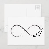 Infineste vlindersymbool briefkaart (Voorkant / Achterkant)