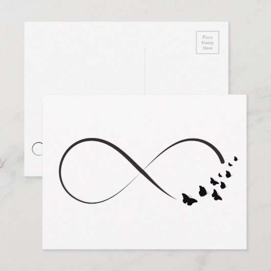 Infineste vlindersymbool briefkaart (Voorkant / Achterkant)