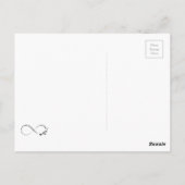 Infineste vlindersymbool briefkaart (Achterkant)