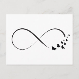 Infineste vlindersymbool briefkaart