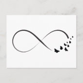Infineste vlindersymbool briefkaart (Voorkant)