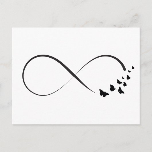 Infineste vlindersymbool briefkaart (Voorkant)