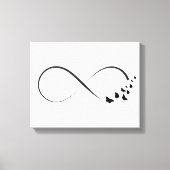 Infineste vlindersymbool canvas afdruk (Voorkant)