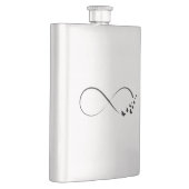 Infineste vlindersymbool heupfles (Rechts)