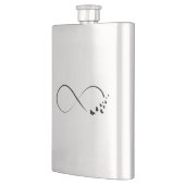 Infineste vlindersymbool heupfles (Links)