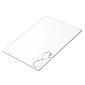 Infineste vlindersymbool notitieblok (Schuin)