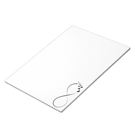 Infineste vlindersymbool notitieblok (Schuin)