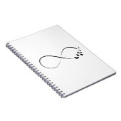 Infineste vlindersymbool notitieboek (Rechterzijde)