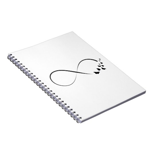 Infineste vlindersymbool notitieboek (Rechterzijde)