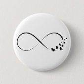 Infineste vlindersymbool ronde button 5,7 cm (Voorkant)