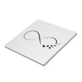 Infineste vlindersymbool tegeltje (Zijkant)