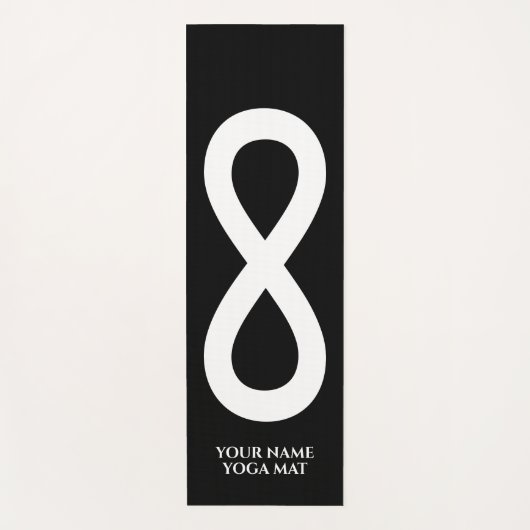 Infineteken spirituele pictogramsymbool aangepaste yogamat (Voorkant)