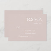 Infineteken teken chic light blush white bruiloft kaart (Voorkant / Achterkant)