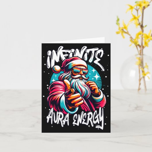 Infinite Aura Energy And Sigma Rizzmas  Kaart (Gele Bloem)