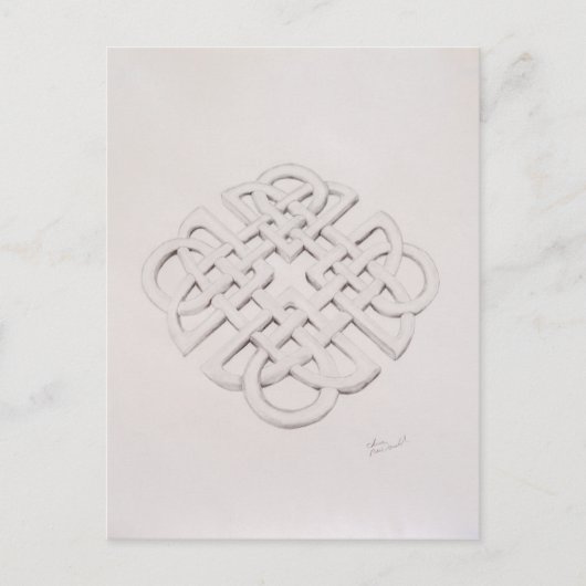 Infinite Celtic Knot Drawing Briefkaart (Voorkant)