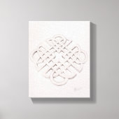 Infinite Celtic Knot Drawing Canvas Afdruk (Voorkant)
