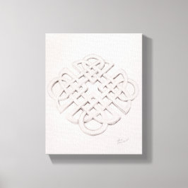 Infinite Celtic Knot Drawing Canvas Afdruk